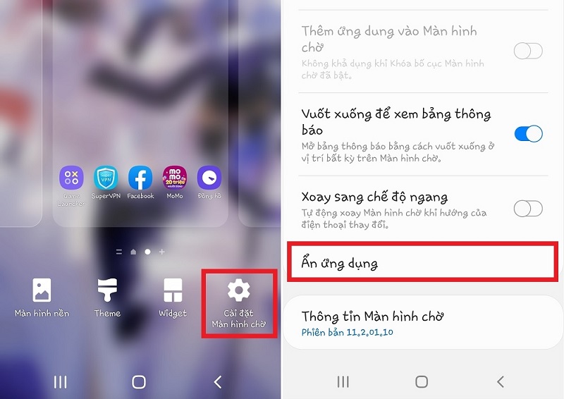 Cách ẩn ứng dụng trên Samsung đơn giản