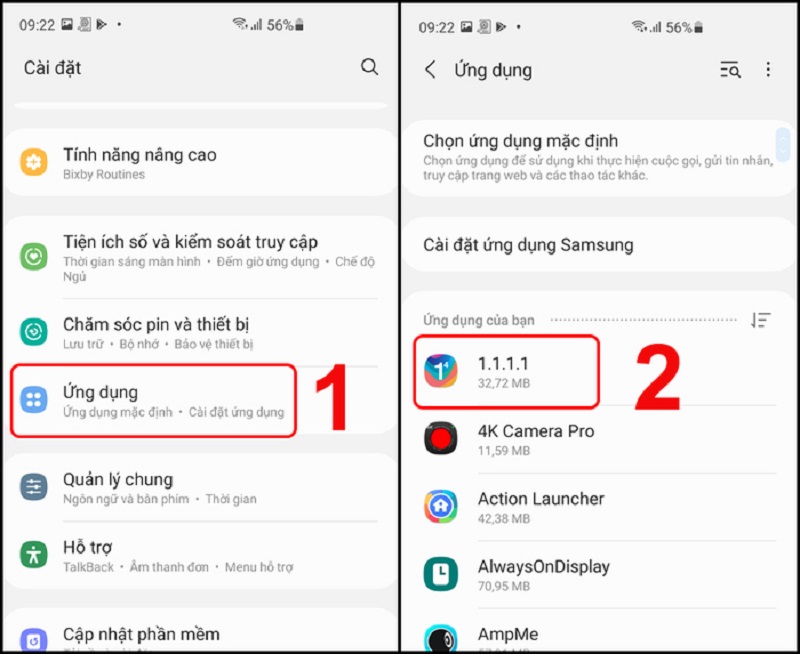 Cách mở ứng dụng bị ẩn trên Samsung