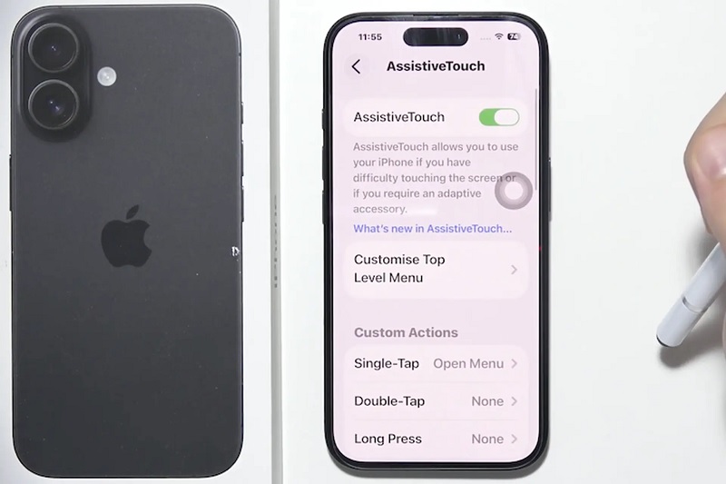 Nút bấm vật lý iPhone 17 tiện lợi