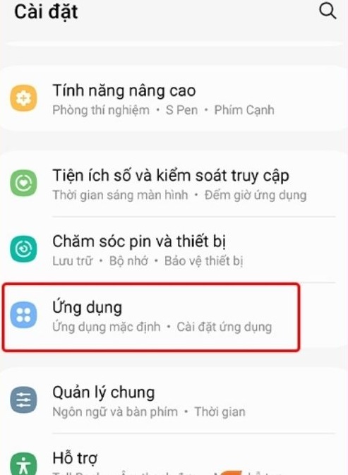 Chặn quyền xuất hiện trên cùng của ứng dụng sam sung