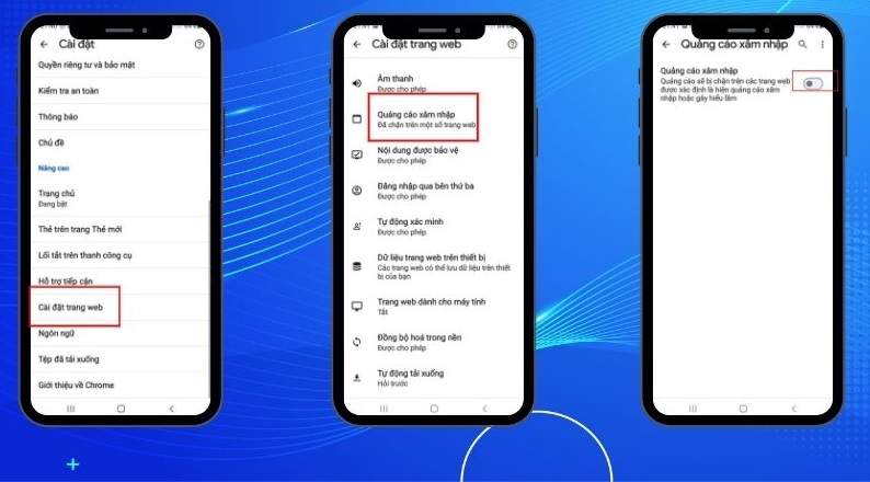 Tắt quảng cáo Samsung hiện liên tục trên Google Chrome