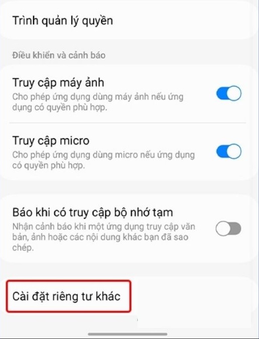 Xóa nhận dạng quảng cáo trên điện thoại samsung