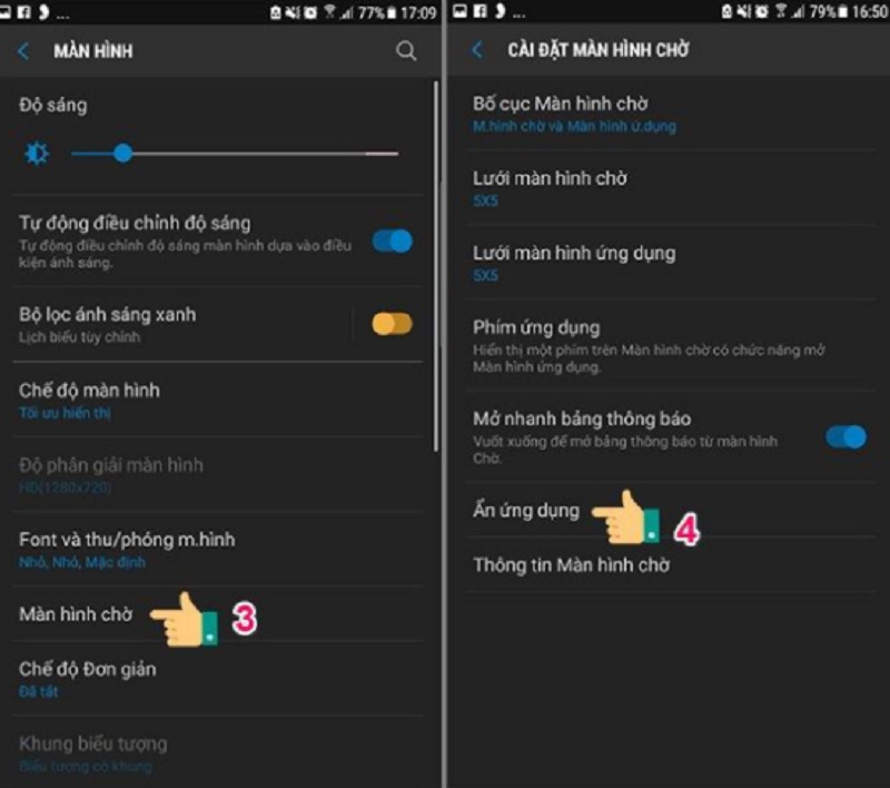 Cách mở ứng dụng bị ẩn trên Samsung