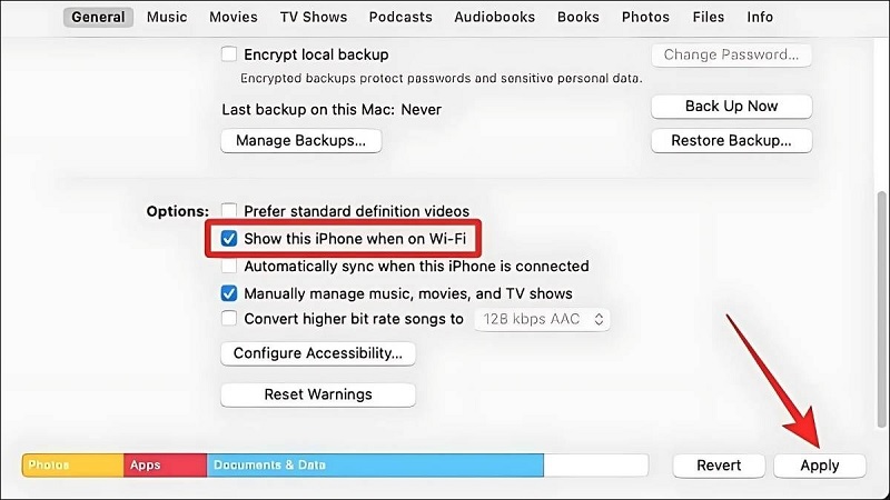 Cách kết nối điện thoại iPhone với máy tính qua Wifi