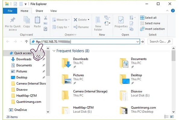Kết nối điện thoại với máy tính qua wifi