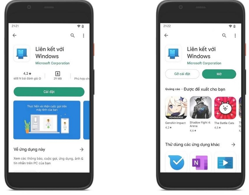Kết nối điện thoại với máy tính qua ứng dụng Phone Link