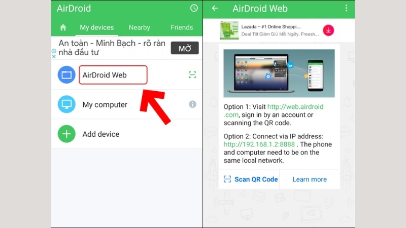 Cách kết nối điện thoại với máy tính không dây