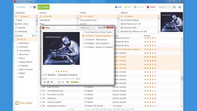 Phần mềm CopyTrans kết nối iPhone với máy tính