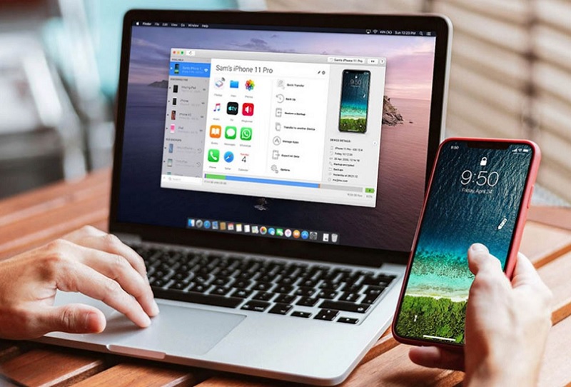 Phần mềm EaseUS MobiMover kết nối iPhone với máy tính