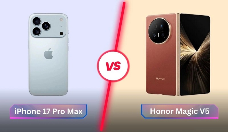So sánh Honor Magic V5 vs iPhone 17 Pro Max