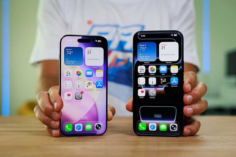 So sánh iPhone Air và iPhone 17 Pro Max qua màn hình