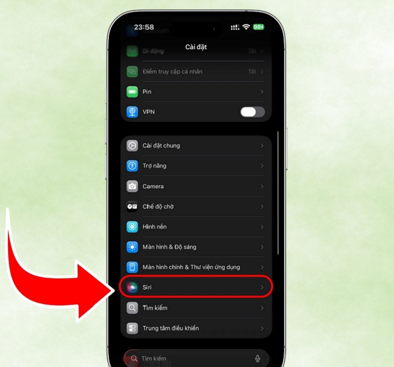 Cách tắt Siri trên iPhone 17 khi không sử dụng