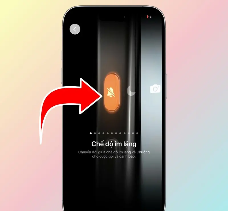 Cách bật tắt chế độ im lặng trên iPhone 17 sử dụng nút tác vụ