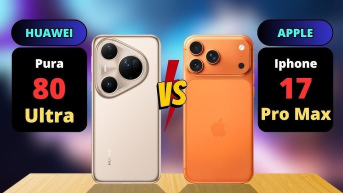 So sánh Huawei Pura 80 Ultra và iPhone 17 Pro Max qua thiết kế