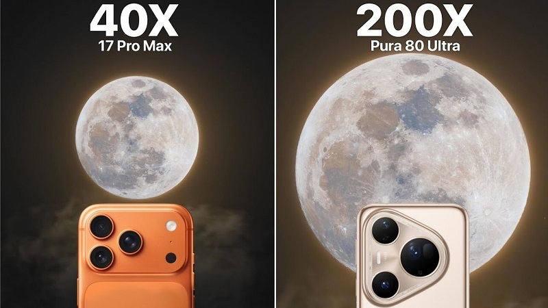 So sánh Huawei Pura 80 Ultra và iPhone 17 Pro Max qua camera