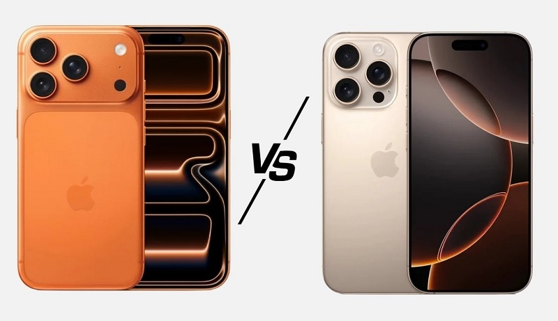 So sánh iPhone 17 Pro Max và iPhone 16 Pro Max màn hình