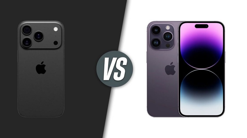 So sánh iPhone 17 Pro và iPhone 14 Pro qua màn hình