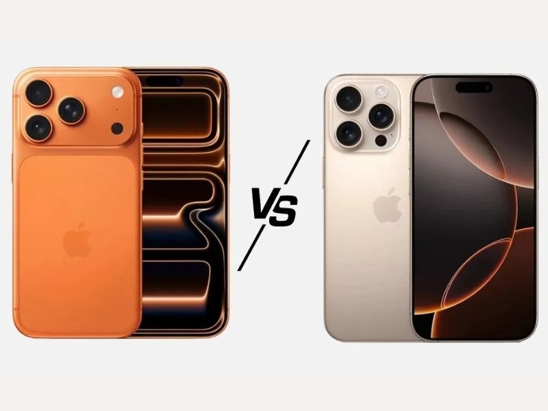 iPhone 17 Pro và iPhone 16 Pro qua Màu sắc