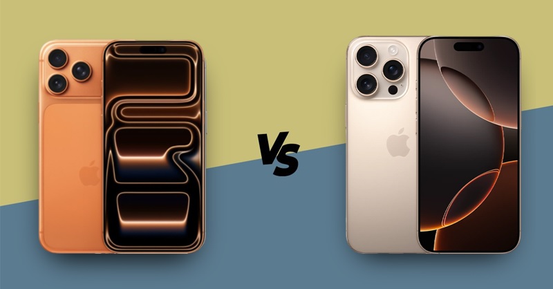iPhone 17 Pro và iPhone 16 Pro qua thiết kế