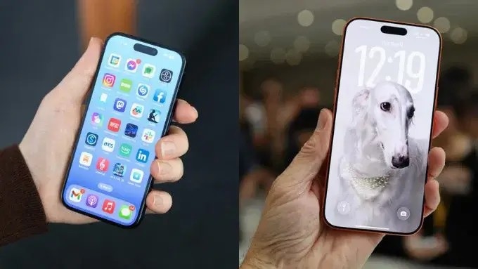 So sánh iPhone 17 và 15 Pro Max qua màn hình