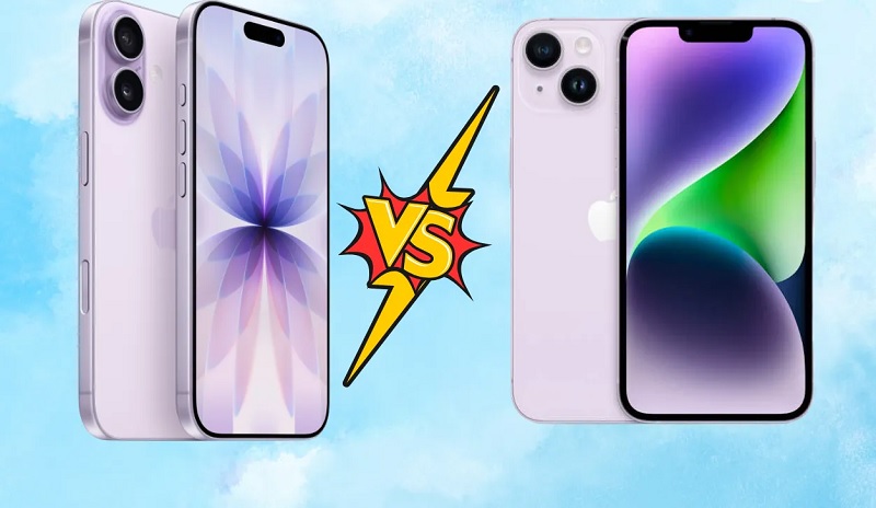 So sánh iPhone 17 và iPhone 14 qua phiên bản bộ nhớ
