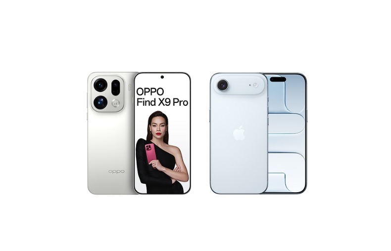 OPPO Find X9 Pro và iPhone Air