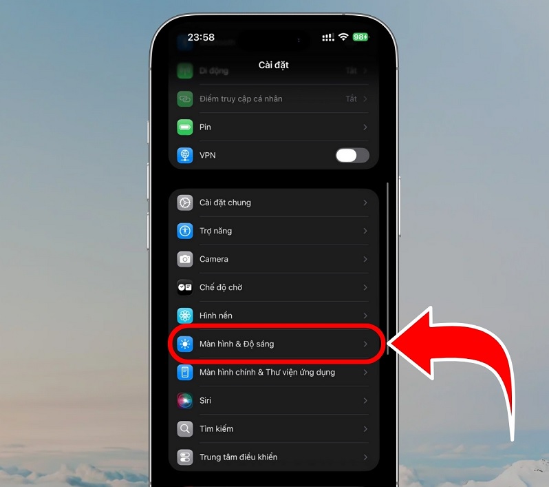 tắt màn hình iPhone 17 Pro Max