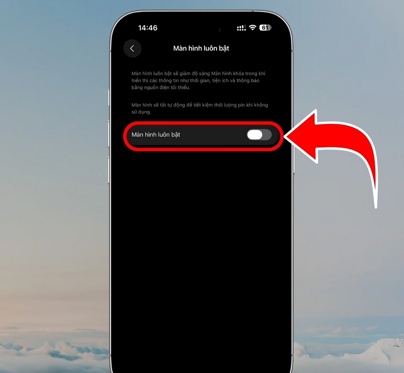 tắt màn hình iPhone 17 Pro Max