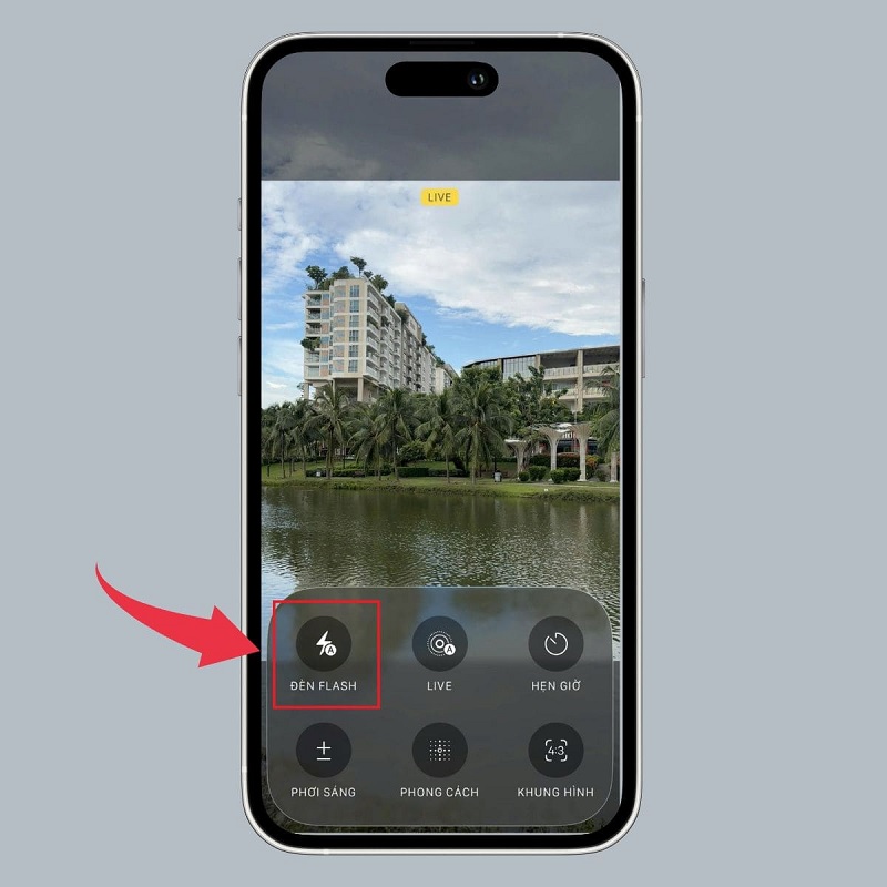 Cài đặt tính năng đèn Flash