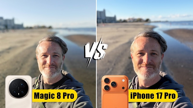 So sánh Honor Magic 8 Pro và iPhone 17 Pro qua camera