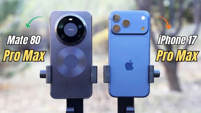 So sánh Huawei Mate 80 Pro Max và iPhone 17 Pro Max qua màu sắc