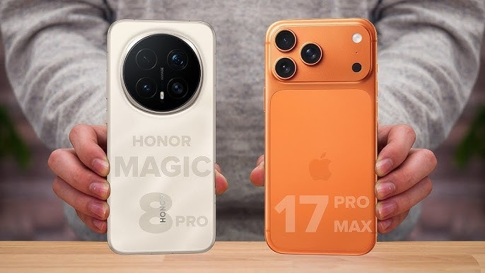 So sánh iPhone 17 Pro Max và Honor Magic 8 Pro qua thiết kế