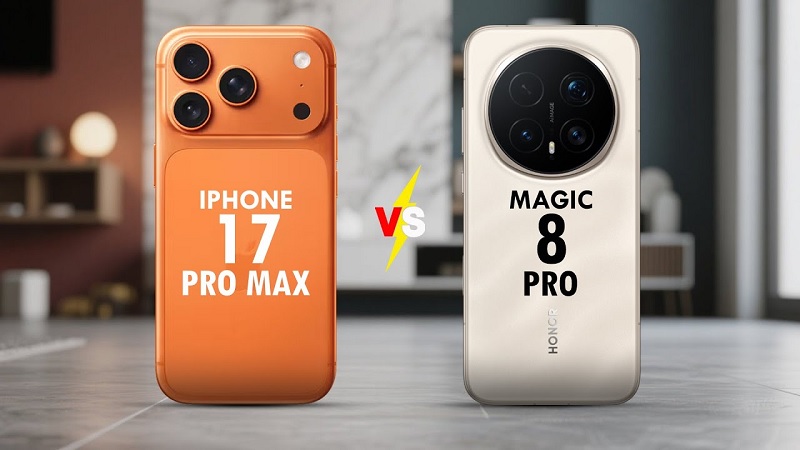 So sánh iPhone 17 Pro Max và Honor Magic 8 Pro qua màu sắc