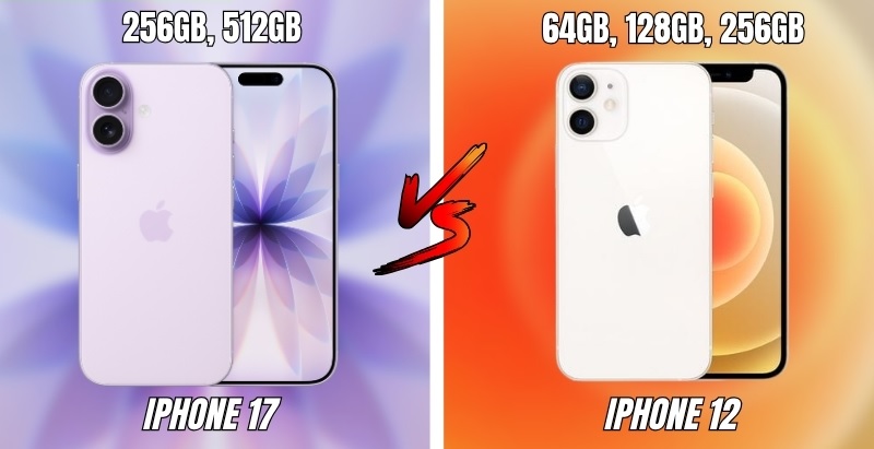 So sánh iPhone 17 và iPhone 12 qua thiết kế