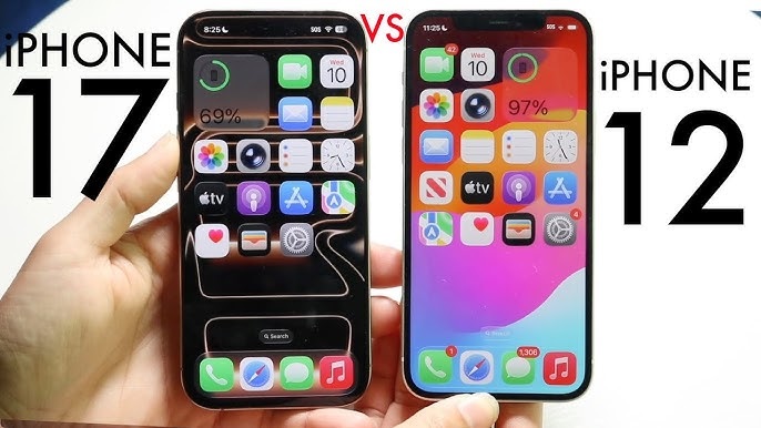 So sánh iPhone 17 và iPhone 12 qua màn hình