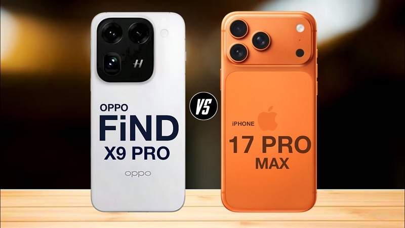 So sánh OPPO Find X9 Pro và iPhone 17 Pro Max qua dung lượng bộ nhớ