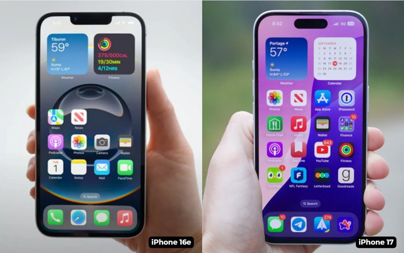 So sánh iPhone 17 và iPhone 16e qua tính năng AI