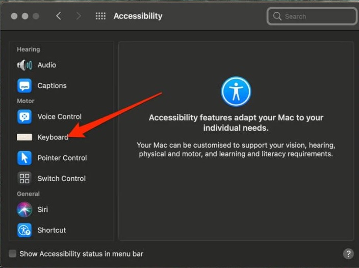 Cách bật bàn phím ảo MacBook nhanh chóng
