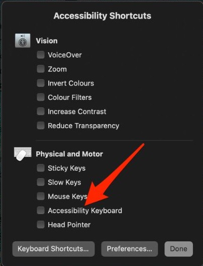 Cách bật bàn phím ảo MacBook nhanh chóng