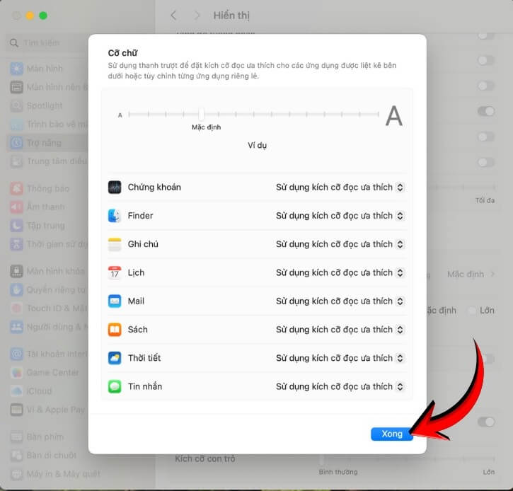 Cách chỉnh cỡ chữ trên MacBook đơn giản dễ nhìn