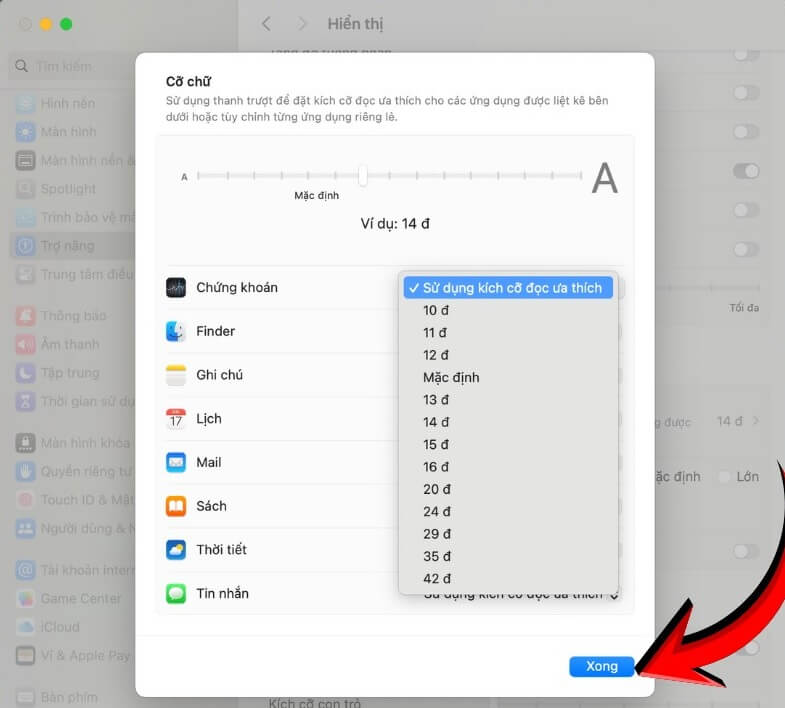Cách chỉnh cỡ chữ trên MacBook đơn giản dễ nhìn