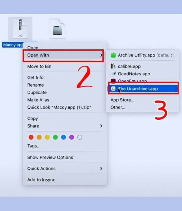 Cách giải nén file RAR trên MacBook sử dụng The Unarchiver