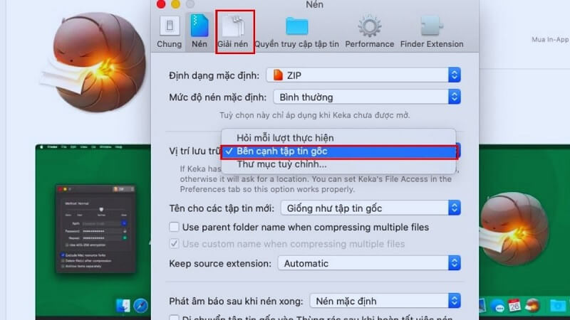 Cách giải nén file RAR trên MacBook sử dụng phần mềm Keka 