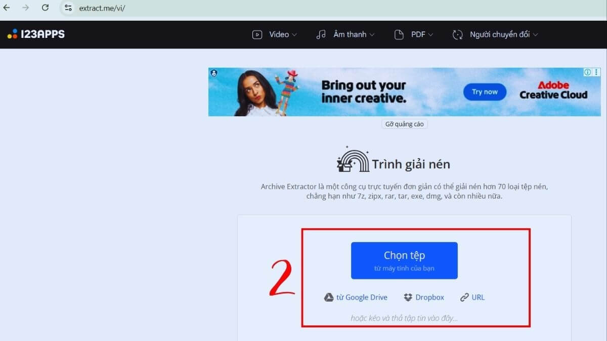 giải nén file RAR trên MacBook bằng Extract.me