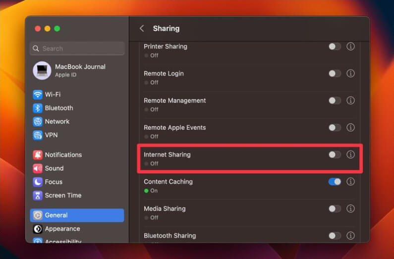 Cách phát wifi trên Macbook