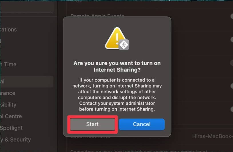 Cách phát wifi trên Macbook