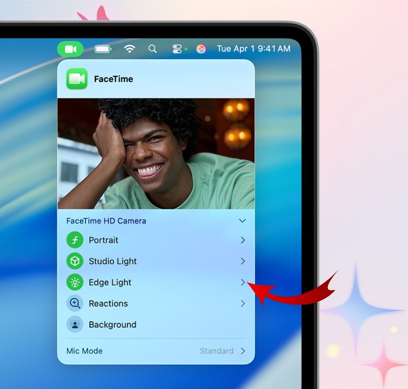Cách sử dụng đèn Flash Edge Light trên MacBook 
