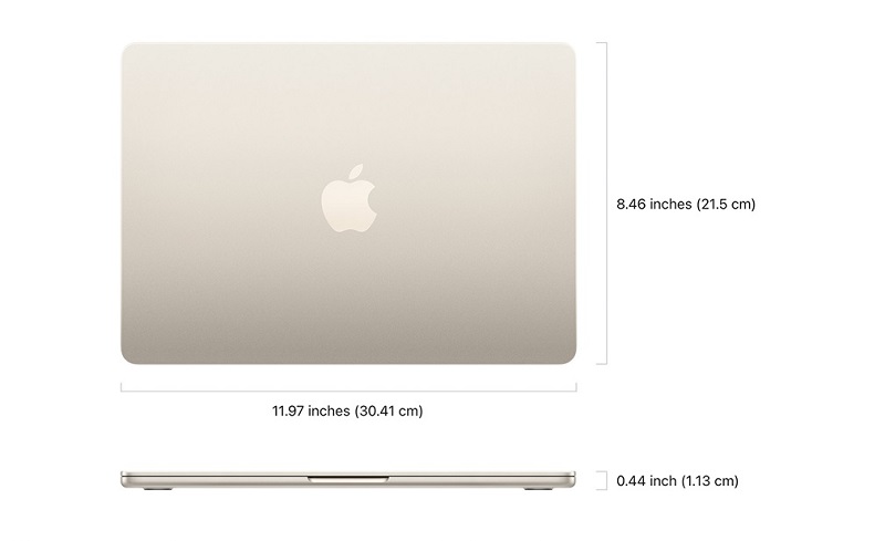 Kích thước MacBook Air 13 inch