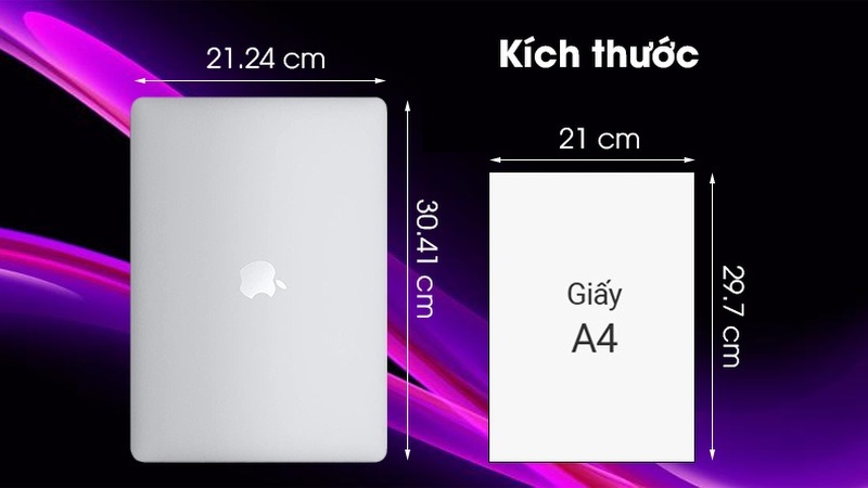 Kích thước MacBook Air M1 bao nhiêu?