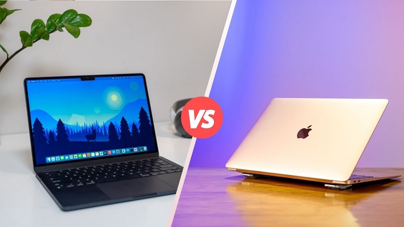 So sánh MacBook Air M2 và MacBook Air M1 qua chất lượng hiển thị